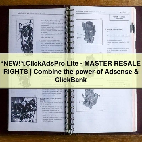 *NEW* ClickAdsPro Lite - MASTER RESALE RIGHTS | Combine the power of Adsense & ClickBank