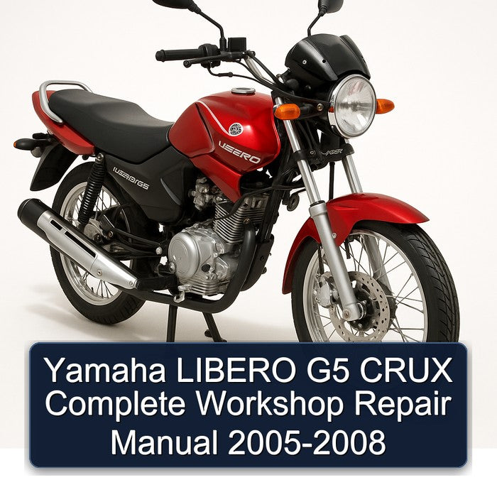 2005-2008 Yamaha Libero G5 Crux Service Repair Workshop Manual PDF