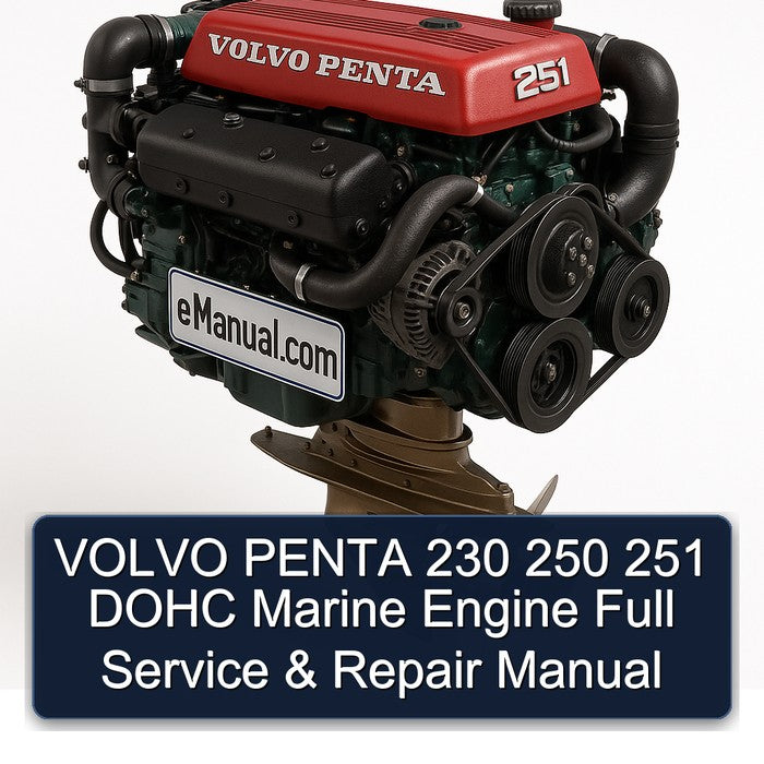 Volvo Penta 230 250 251 DOHC Marine Engine Service Repair Workshop Manual PDF