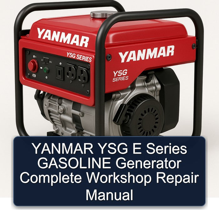 Yanmar YSG E Series Gasoline Generator Service Repair Workshop Manual PDF