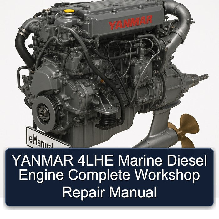 Yanmar 4LHE Marine Diesel Engine Service Repair Workshop Manual PDF