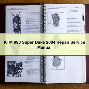 2004 KTM 990 Super Duke Service Repair Workshop Manual PDF