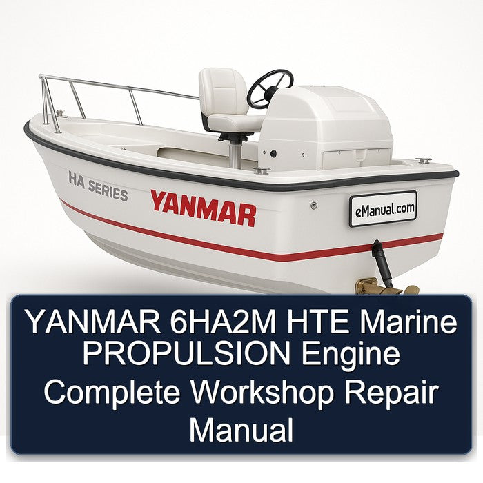 Yanmar 6ha2m HTE Marine Propulsion Engine Service Repair Workshop Manual PDF
