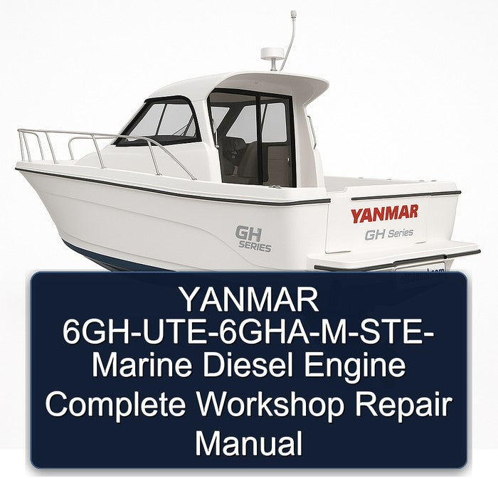 Yanmar 6gh-ute-6gha-m-ste- Marine Diesel Engine Service Repair Workshop Manual PDF
