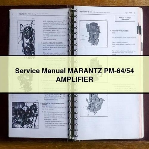 Service Manual MARANTZ PM-64/54 AMPLIFIER