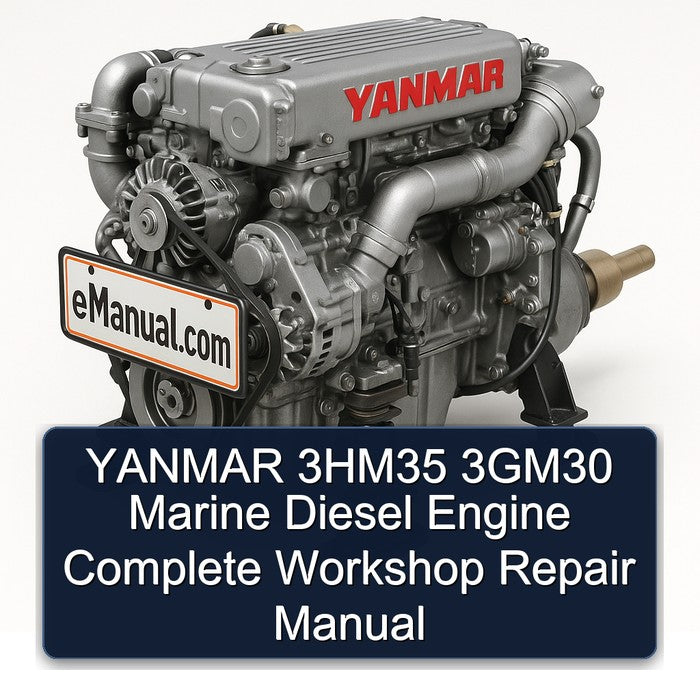 Yanmar 3hm35 3gm30 Marine Diesel Engine Service Repair Workshop Manual