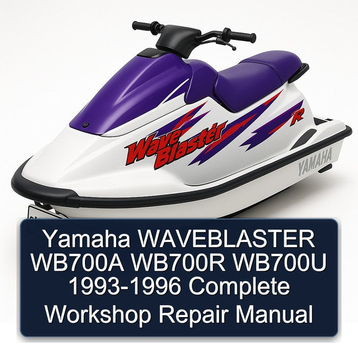 1993-1996 Yamaha Waveblaster WB700A WB700R WB700U Service Repair Workshop Manual PDF