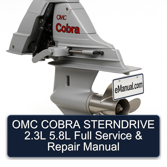 OMC Cobra Sterndrive 2.3l 5.8l Service Repair Workshop Manual PDF