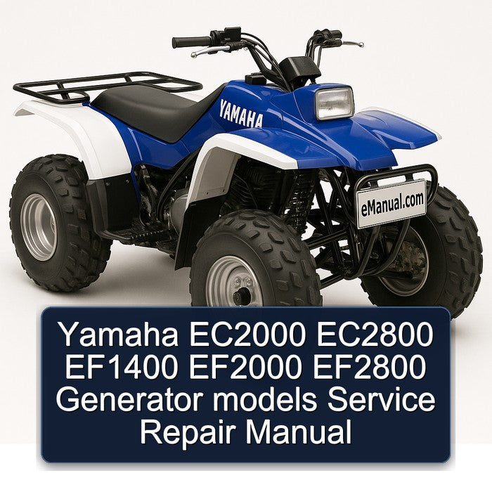 Yamaha EC2000 EC2800 EF1400 EF2000 EF2800 Generator Models Service Repair Workshop Manual PDF