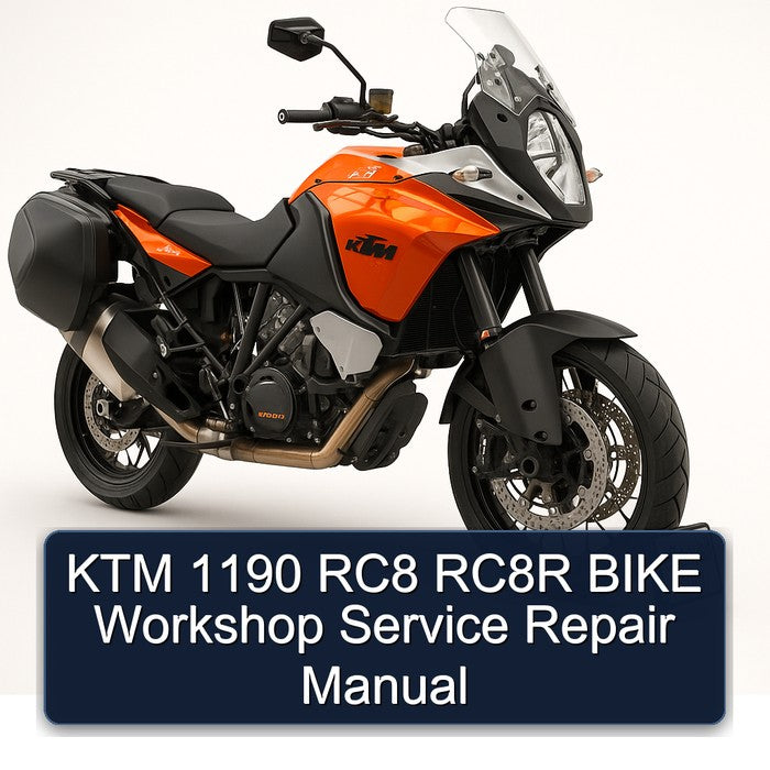 KTM 1190 RC8 RC8R Bike Service Repair Workshop Manual PDF