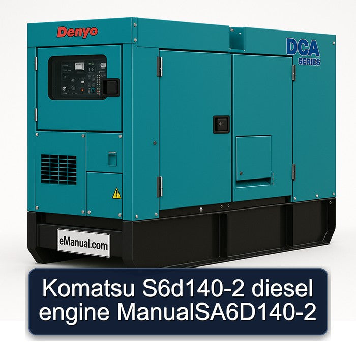 Komatsu S6d140-2 Diesel Engine A6d140-2 Service Repair Workshop Manual PDF