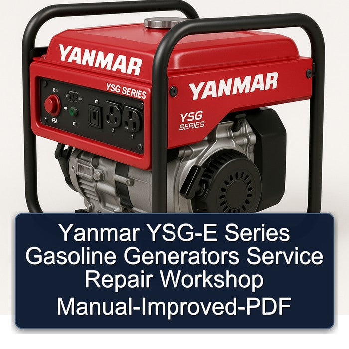 Yanmar YSG-E Series Gasoline Generators -improved Service Repair Workshop Manual PDF