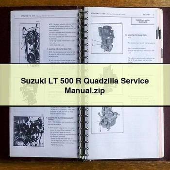 Piaggio Zip Suzuki LT 500 R Quadzilla . Service Repair Workshop Manual PDF
