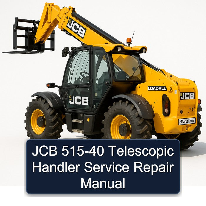 JCB 515-40 Telescopic Handler Service Repair Workshop Manual PDF