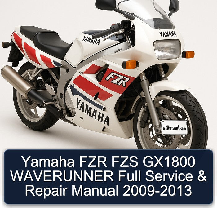 2009-2013 Yamaha FZS Models FZR GX1800 Waverunner Service Repair Workshop Manual PDF