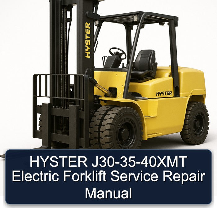 Hyster J30-35-40xmt Electric Forklift Service Repair Workshop Manual PDF