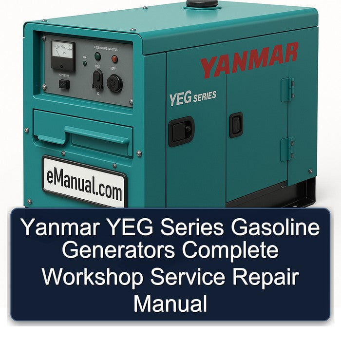 Yanmar YEG Series Gasoline Generators Service Repair Workshop Manual PDF
