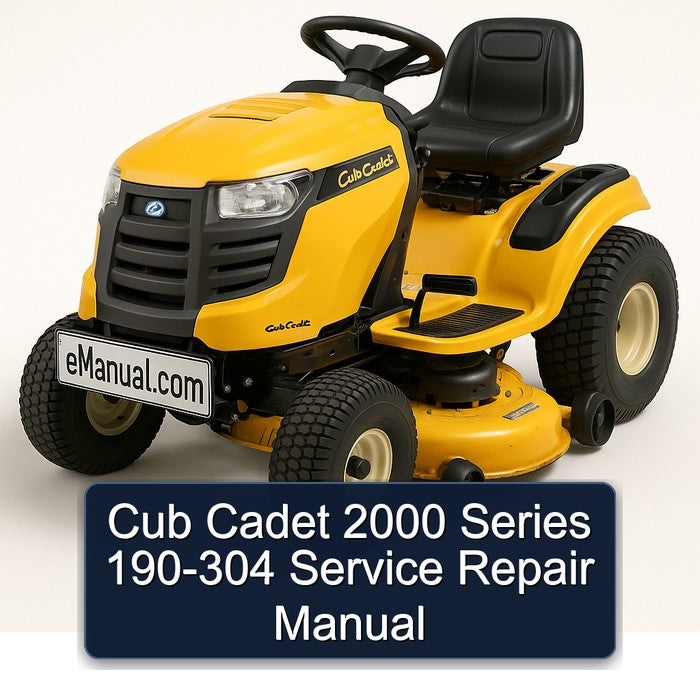 2000 Cub Cadet Series 190-304 Service Repair Workshop Manual PDF