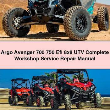 Argo Avenger 700 750 Efi 8x8 UTV Service Repair Workshop Manual PDF