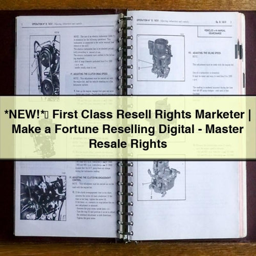 *new* First Class Resell Rights Marketer - Make A Fortune Reselling Digital