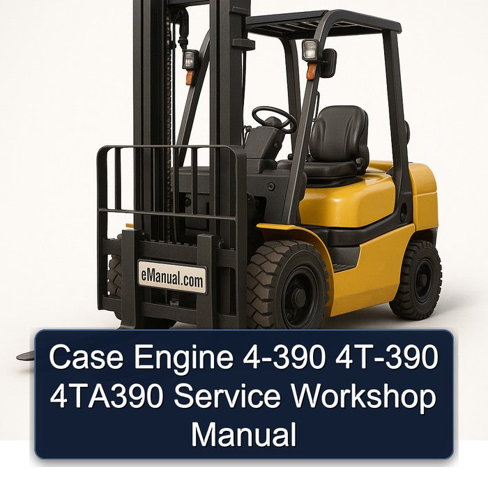 Case Engine 4-390 4T-390 4ta390 Service Repair Workshop Manual PDF