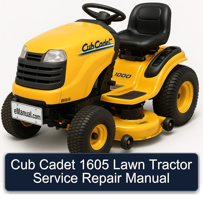 Cub Cadet 1605 Lawn Tractor Service Repair Workshop Manual PDF