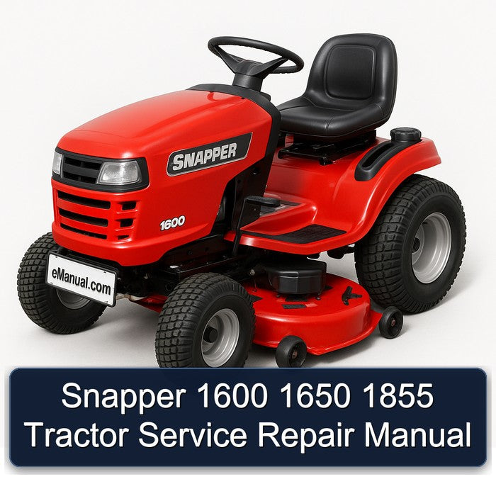 Snapper 1600 1650 1855 Tractor Service Repair Workshop Manual PDF