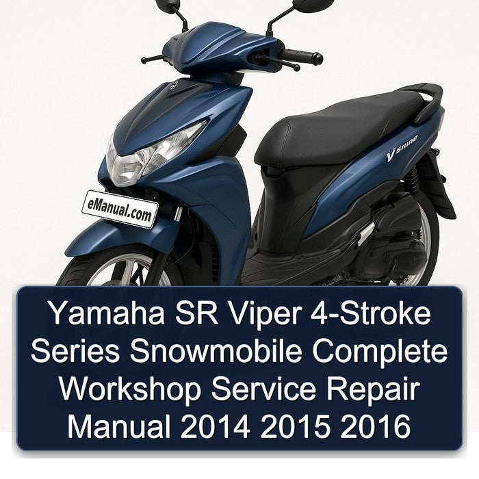 2014-2016 Yamaha SR Viper 4-stroke Series Snowmobile Service Repair Workshop Manual PDF