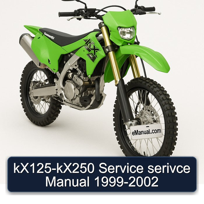 1999-2002 Kawasaki KX Series KX125-KX250 Serivce Service Repair Workshop Manual PDF
