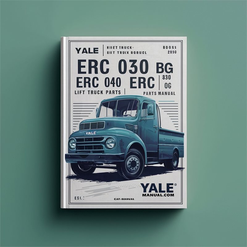 Yale ERC 030 AG BG 040 (A814) Lift Truck Parts Catalog PDF