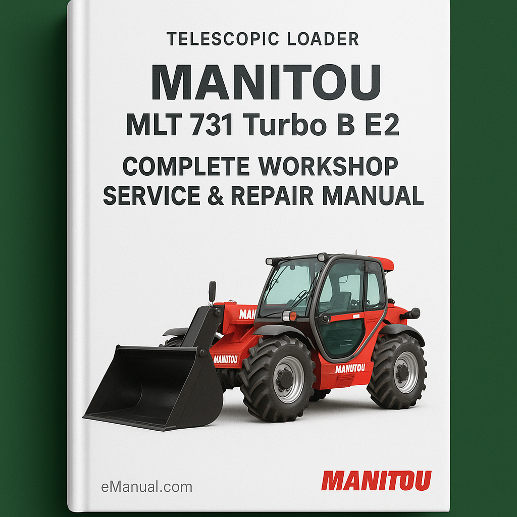 Manitou MLT 731 Turbo B E2 Telescopic Loader Complete Workshop Service Repair Manual