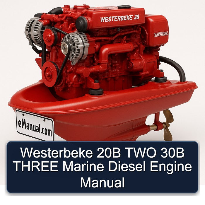 Westerbeke 20B TWO 30B Three Marine Diesel Engine Service Repair Workshop Manual PDF