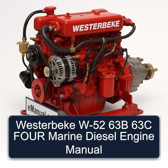Westerbeke W-52 63B 63C Four Marine Diesel Engine Service Repair Workshop Manual PDF