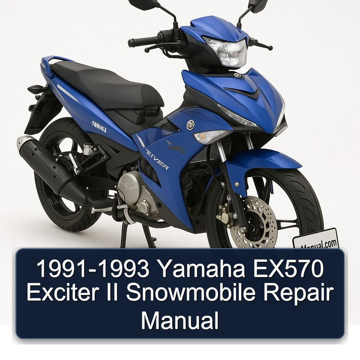 1991-1993 Yamaha EX570 Exciter II Snowmobile Service Repair Workshop Manual PDF