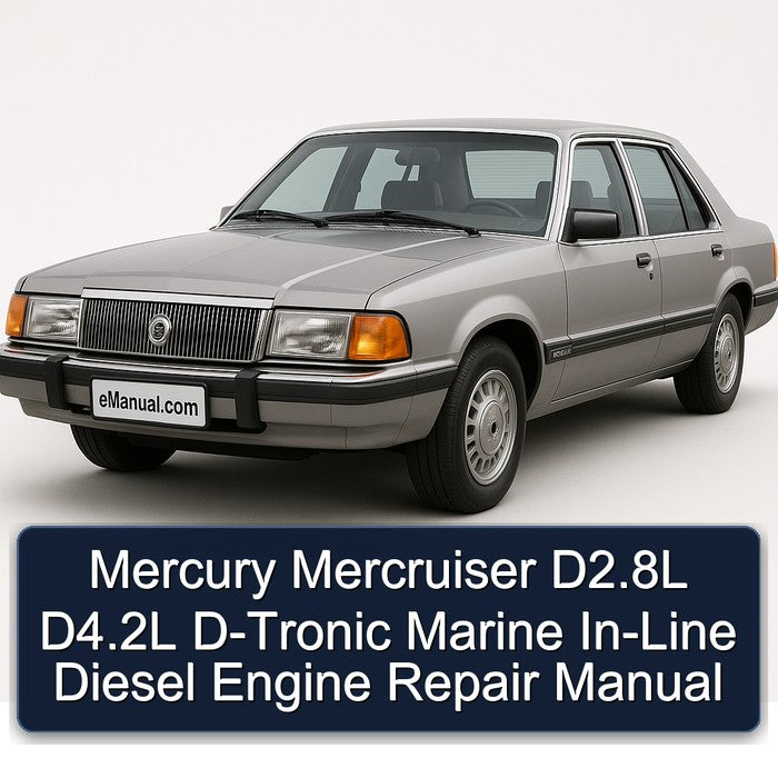 Mercury Mercruiser D2.8l D4.2l D-tronic Marine -line Diesel Engine Service Repair Workshop Manual PDF