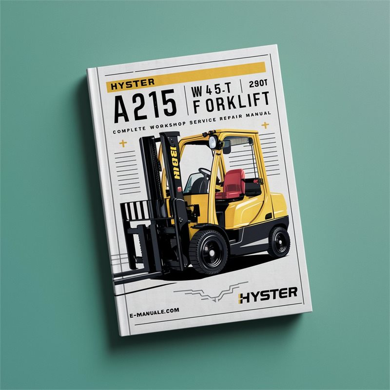 Hyster A215 (W45XT) Forklift Service Repair Workshop Manual PDF