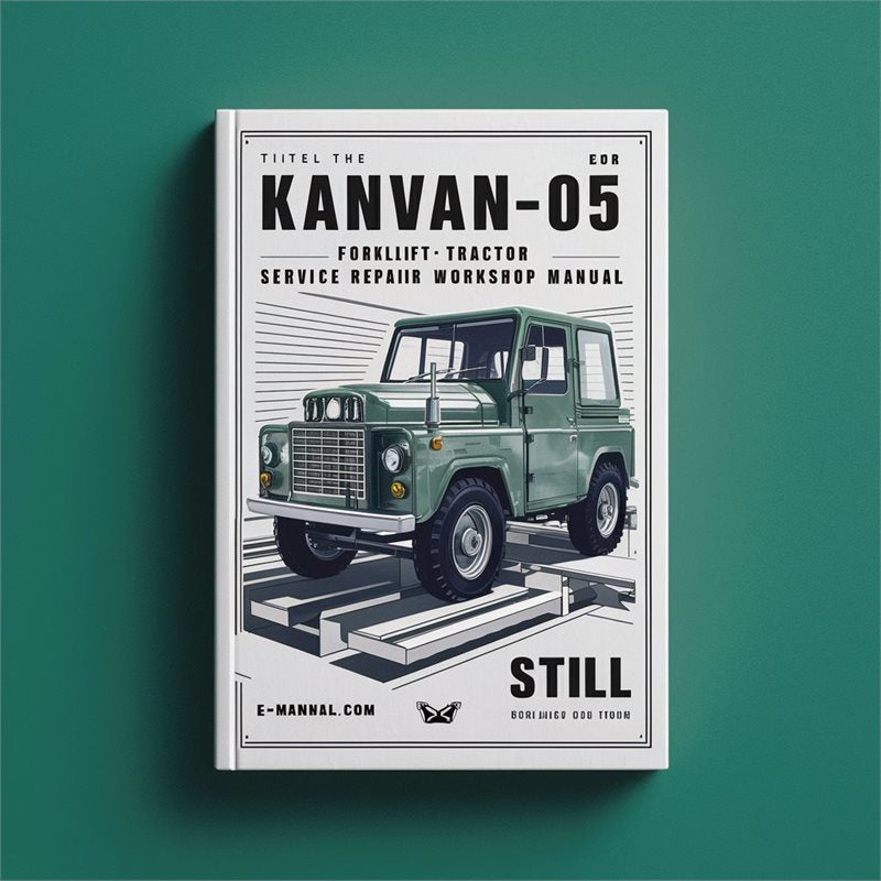 Still Kanvan-05 Forklift Towign Tractor Service Repair Workshop Manual PDF