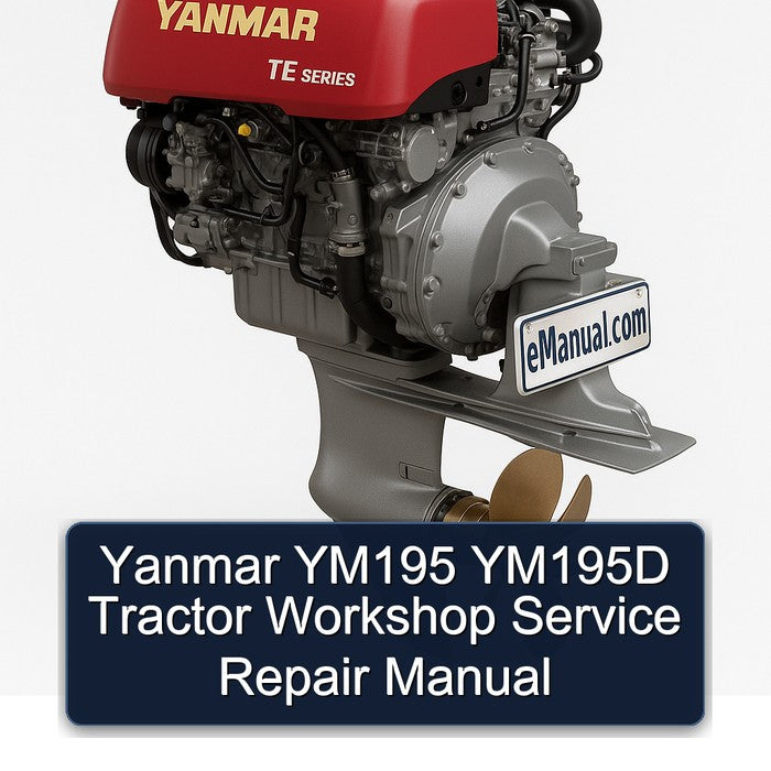 Yanmar YM195 YM195D Tractor Service Repair Workshop Manual PDF