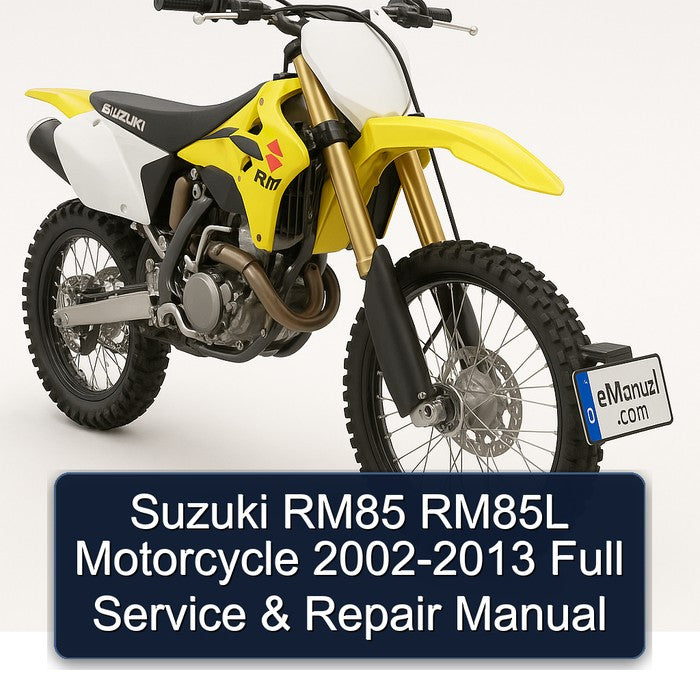 2002-2013 Suzuki RM Series RM85 RM85L Motorcycle Service Repair Workshop Manual PDF
