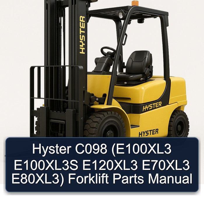Hyster C098 (e100xl3 E100xl3s E120xl3 E70xl3 E80xl3) Forklift Parts Catalog PDF