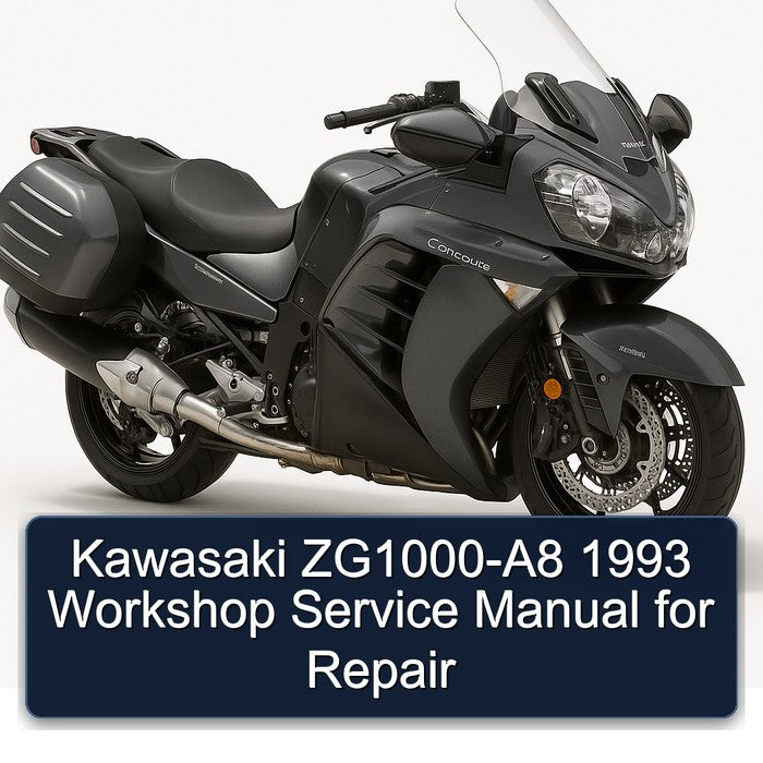 1993 Kawasaki Concours Models Zg1000-a8 Service Repair Workshop Manual PDF