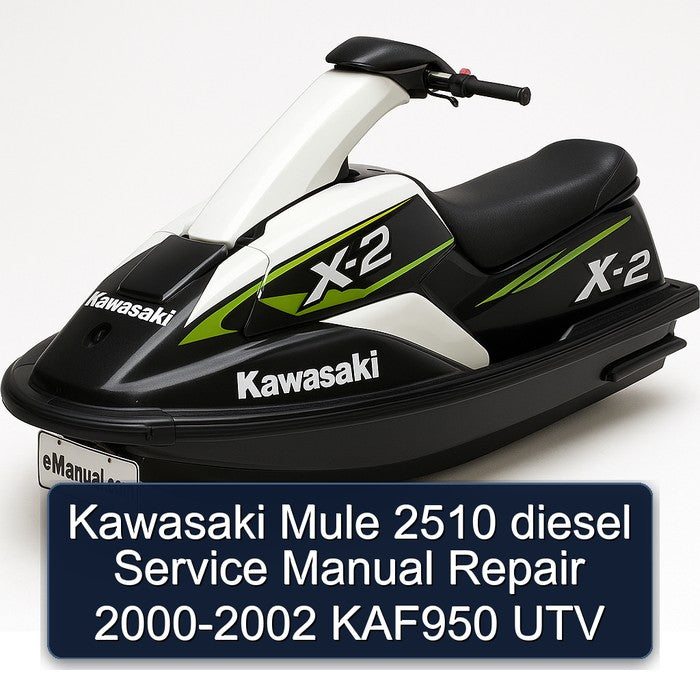 2000-2002 Kawasaki Mule 2510 Diesel - KAF950 UTV Service Repair Workshop Manual PDF