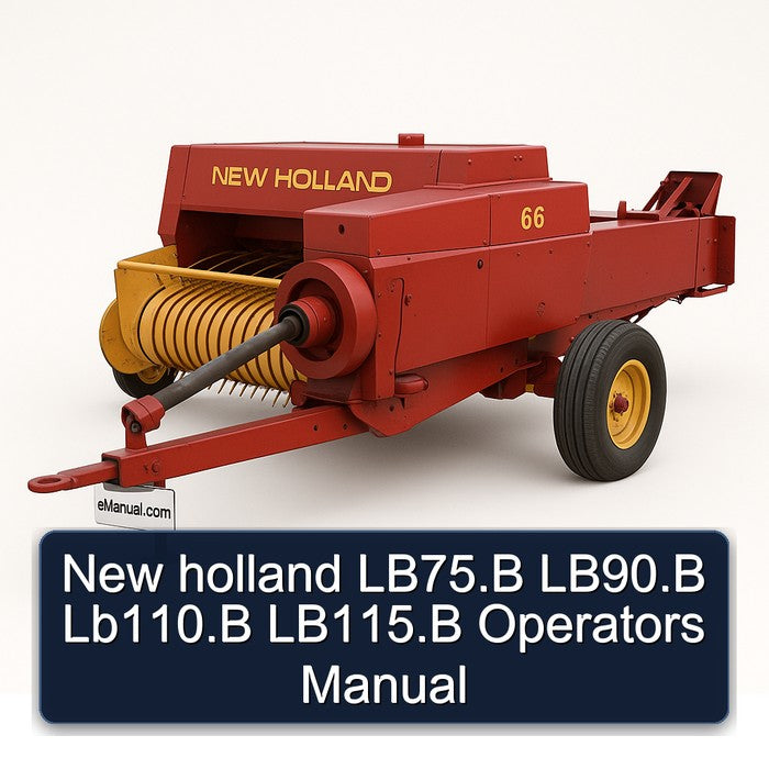 New Holland Lb75.b Lb90.b Lb110.b Lb115.b Operators Operator's Manual PDF