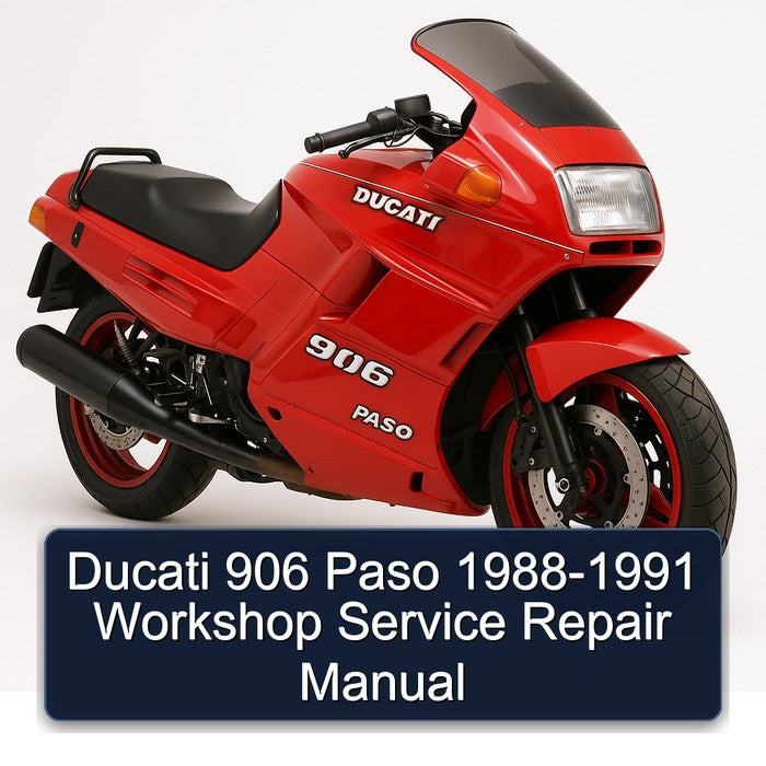 1988-1991 Ducati 906 Paso Service Repair Workshop Manual PDF