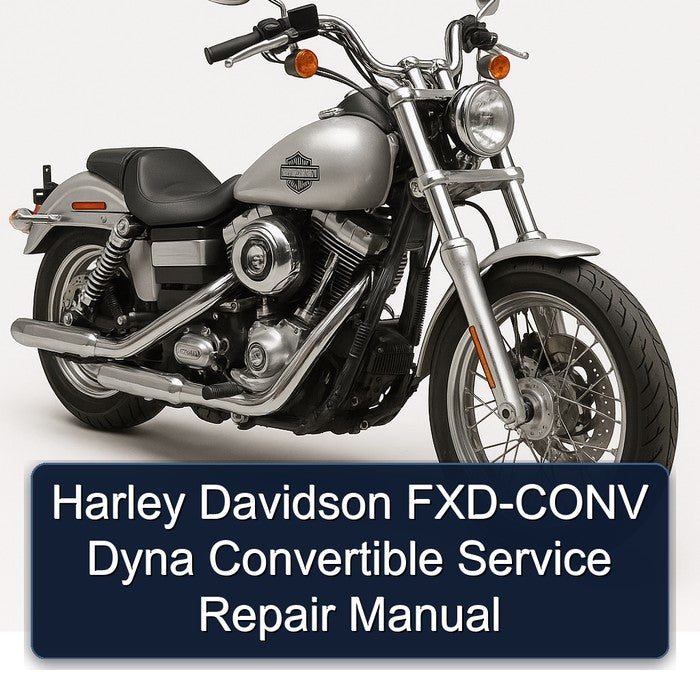 Harley Davidson Model 125 FXD-CONV Dyna Convertible Service Repair Workshop Manual PDF