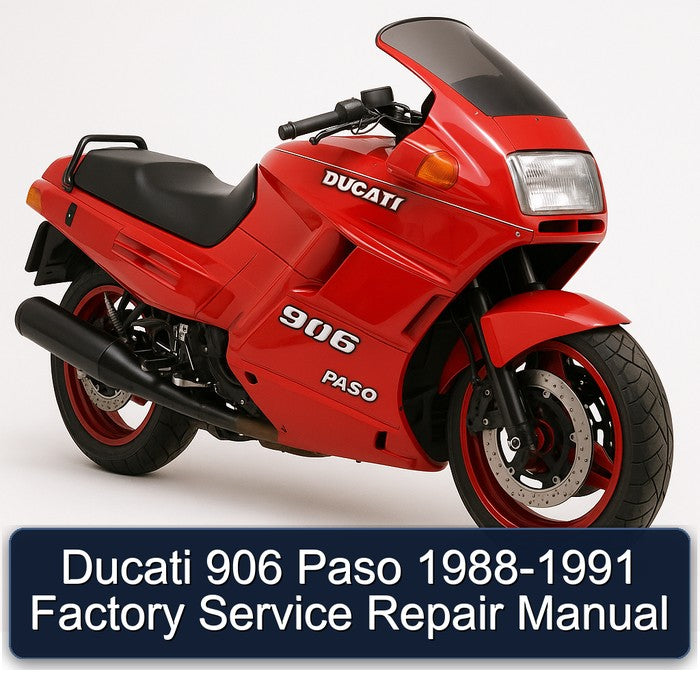 1988-1991 Ducati 906 Paso Service Repair Workshop Manual PDF