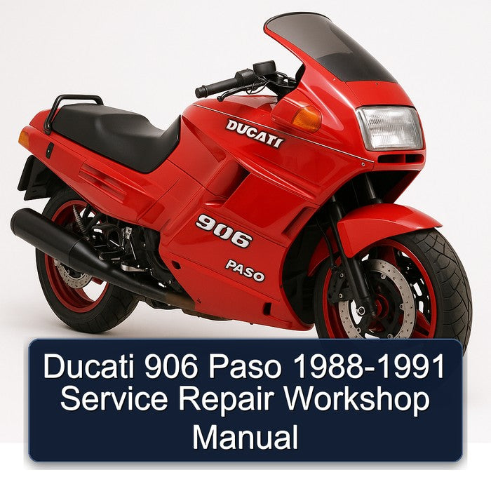 1988-1991 Ducati 906 Paso Service Repair Workshop Manual PDF