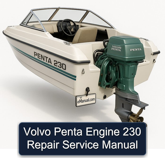Volvo Penta Engine 230 Service Repair Workshop Manual PDF