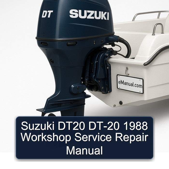 1988 Suzuki DT20 DT-20 Service Repair Workshop Manual PDF