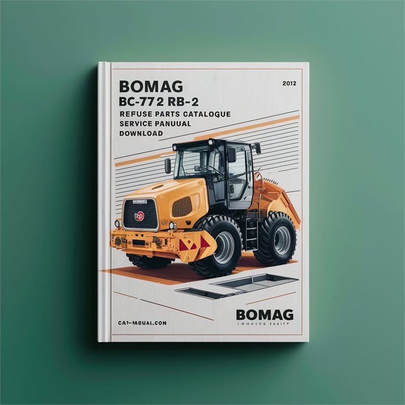 Bomag BC772 RB-2 Refuse Compactor Sn101570581002-101570581183 Parts Catalog PDF